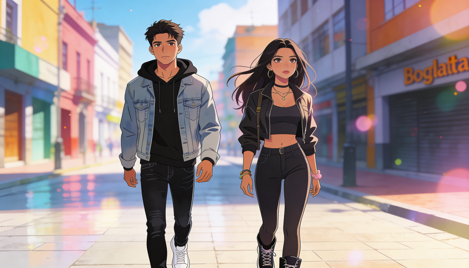 Escena Romántica Urbana 90 Cuadros